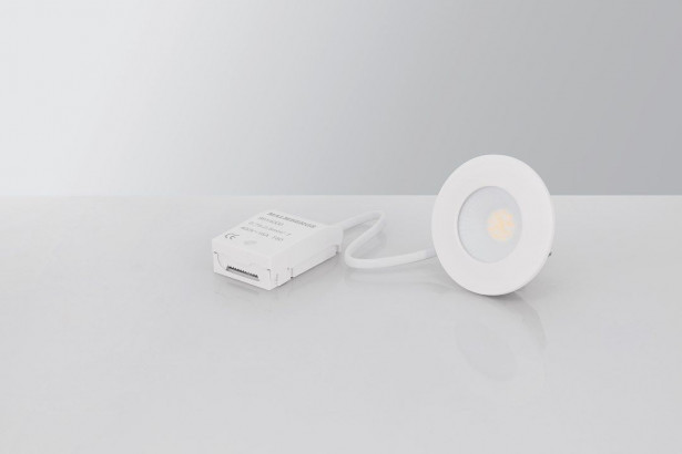 LED-alasvalo Malmbergs MD-231 5W, IP44, valkoinen