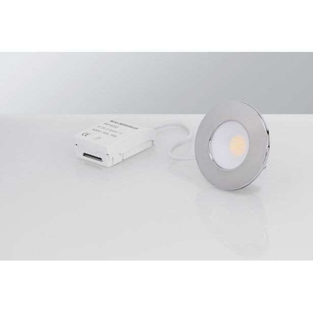 LED-alasvalo Malmbergs MD-231 5W, IP44, kromi