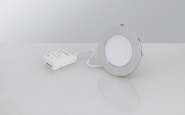 LED-alasvalo Malmbergs MD-232 10W, IP44, kromi