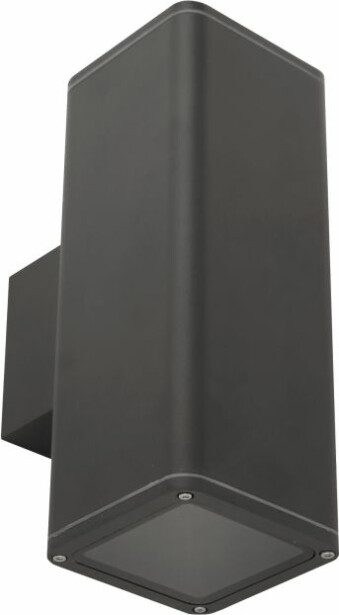 Julkisivuvalaisin M-Light Pillar Duo nelikulmainen, ylös/alas, musta