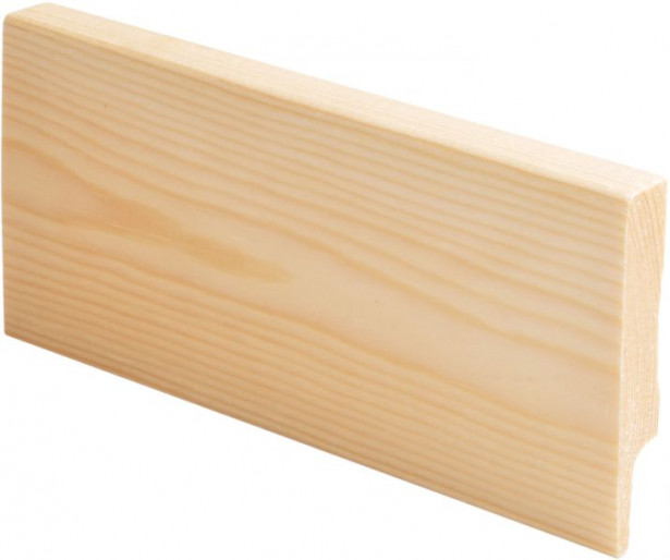 Jalkalista Maler Aava, 12x70x2700mm, mänty, puuvalmis
