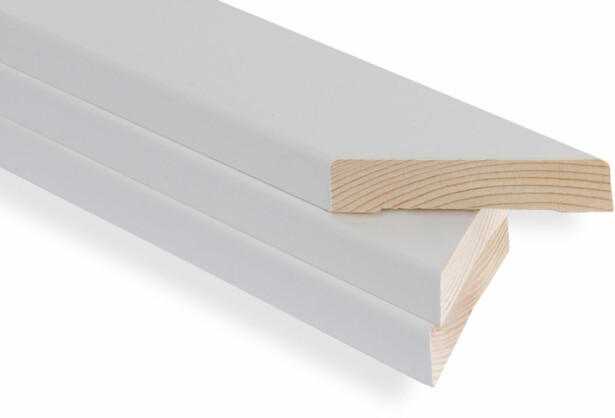 Ovilistat Maler Aava, 12x42xM10, 1-puolinen setti, mänty, valkoinen