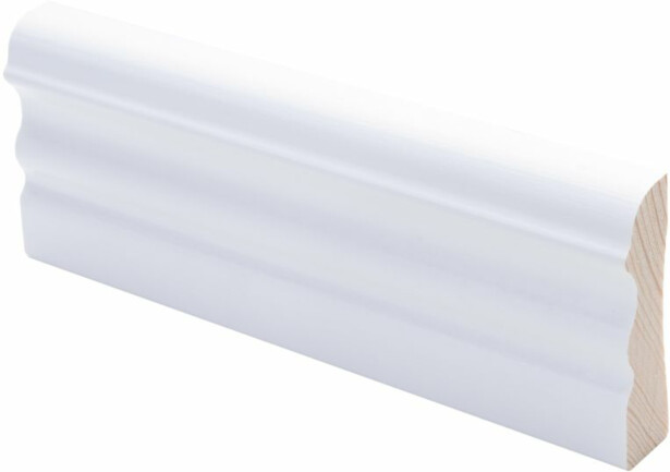 Peitelista Maler Laine, 15x56x2200mm, mänty, valkoinen