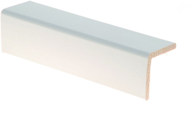 Reunalista Maler Aava, 42x42/36x2700mm, mänty, valkoinen