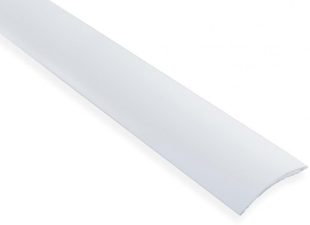 Eritasolista Maler sileä, 0-10mm, 6.2x41x1000mm, alumiini, tarra, valkoinen maalattu