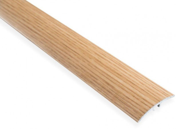 Eritasolista Maler sileä, 0-10mm, 5x40x2000mm, alumiini, tulppa, tammi