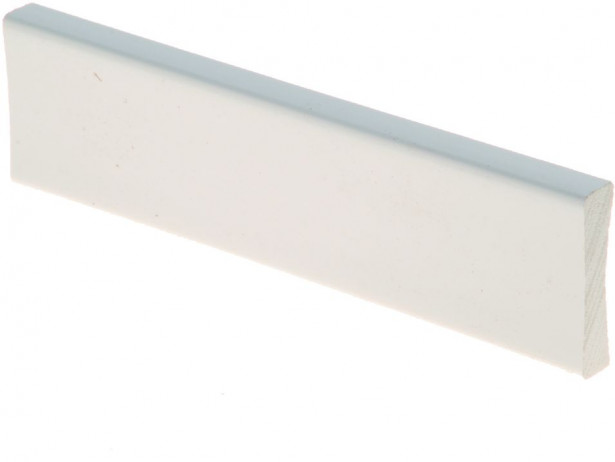 Peitelista Maler PVC, 10x42x2200mm, valkoinen