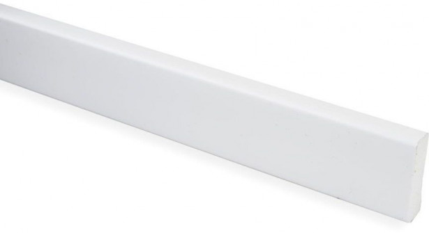 Peitelista Maler PVC, 10x32x2200mm, valkoinen