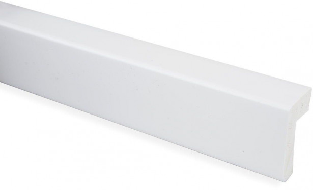 Reunalista Maler PVC, 25x42/15x2200mm, valkoinen