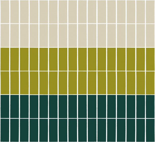Tapetti Marimekko Tiiliskivi, vihreä/beige, 0.7x10.05m