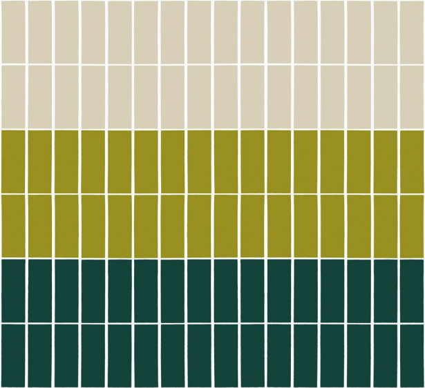 Tapetti Marimekko Tiiliskivi, vihreä/beige, 0.7x10.05m