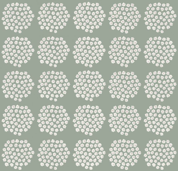 Tapetti Marimekko Puketti, vaaleanvihreä, 0.7x10.05m