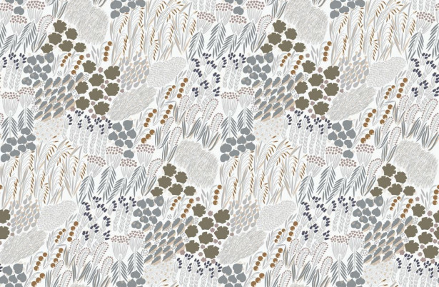 Tapetti Marimekko Pieni letto, siniharmaa, 0.7x10.05m