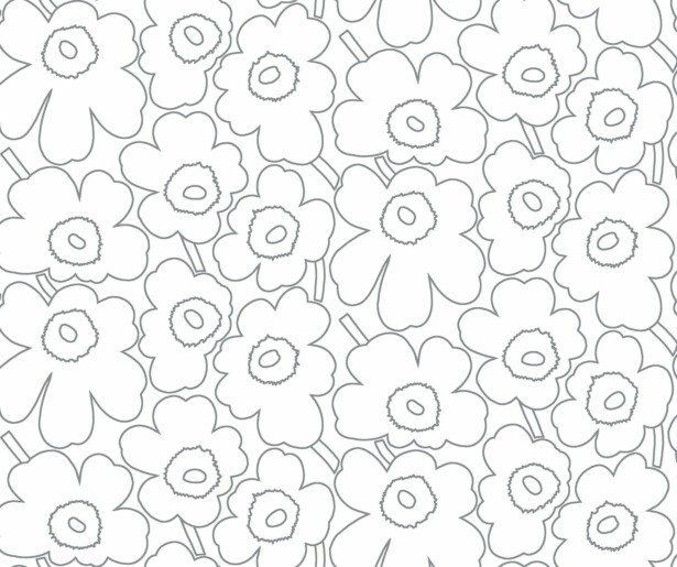 Tapetti Marimekko Piirto Unikko, 0.7x10.05m, non-woven
