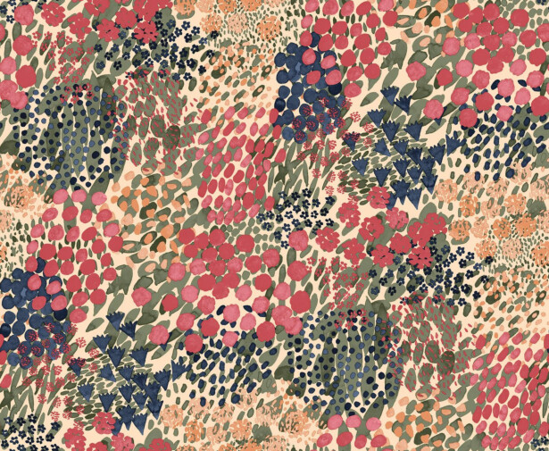 Tapetti Marimekko Kukkameri, 0.7x10.05m, non-woven