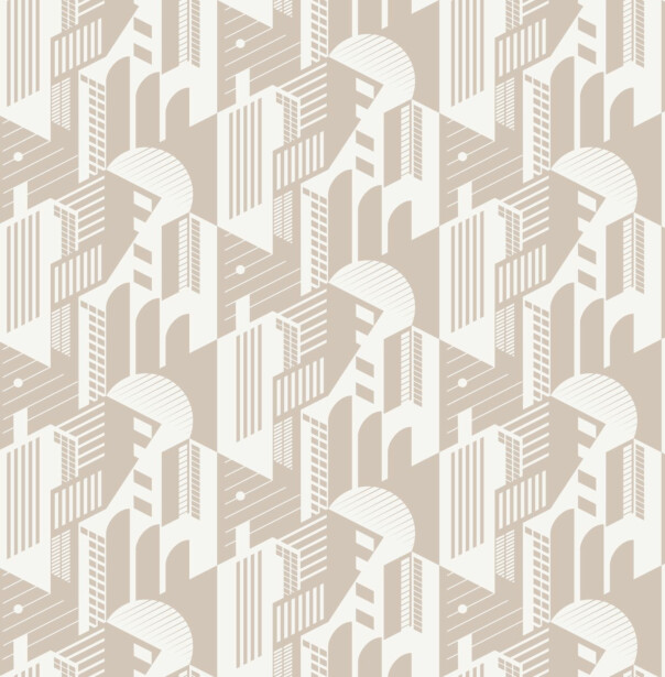 Tapetti Mini Moderns Bauhaus, 0.52x10m, non-woven