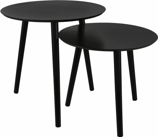 Sarjapöytä M&M Vilana Ø50cm + Ø45cm musta
