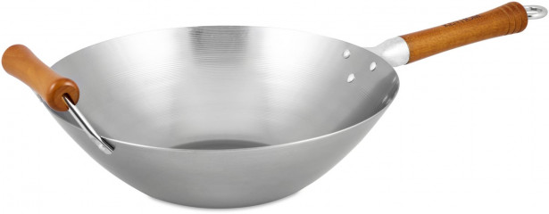 Wokkipannu Ken Hom Excellence, hiiliteräswok, 32cm