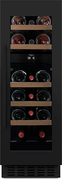 Kahden lämpötilan viinikaappi mQuvée WineCave 780 30D WCD30S-780, musta, integroitava