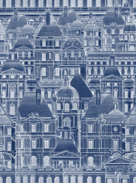 Paneelitapetti Mindthegap Louvre Blue, 1.56x3m