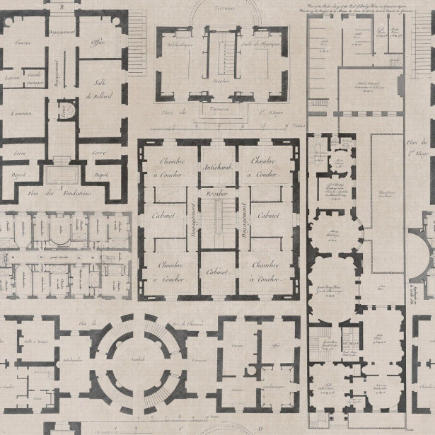 Paneelitapetti Mindthegap Chateau Taupe, 1.56x3m