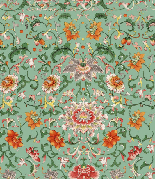 Paneelitapetti Mindthegap Chinese Floral, 1.56x3m