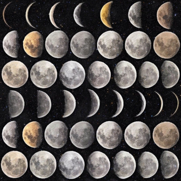 Paneelitapetti Mindthegap Moon Phases, 1.56x3m