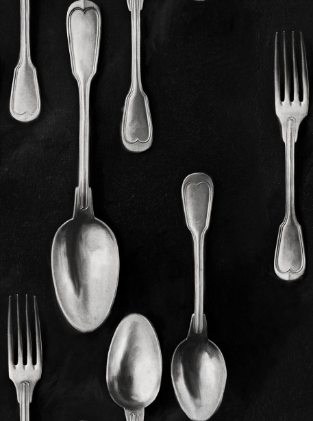 Paneelitapetti Mindthegap Cutlery Silver, 1.56x3m