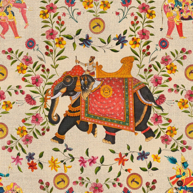 Paneelitapetti Mindthegap Aristocracy, 1.56x3m, beige