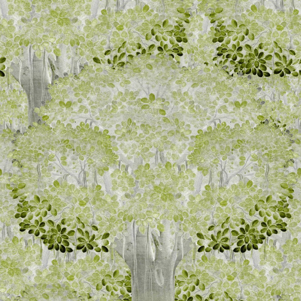 Paneelitapetti Mindthegap Savage Leaves, 1.56x3m, vihreä