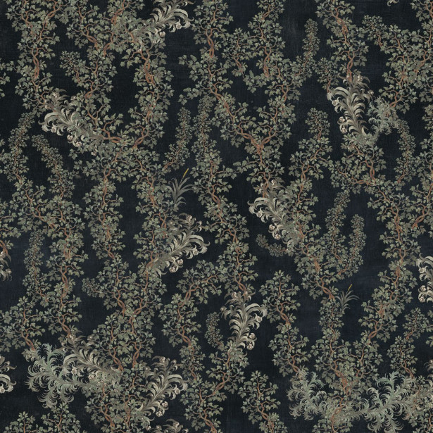 Paneelitapetti Mindthegap Dark leaves, 1.56x3m