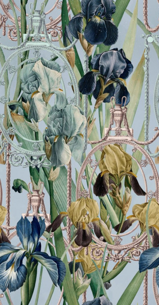 Paneelitapetti Mindthegap Fleurs Díris, 1.56x3m, monivärinen