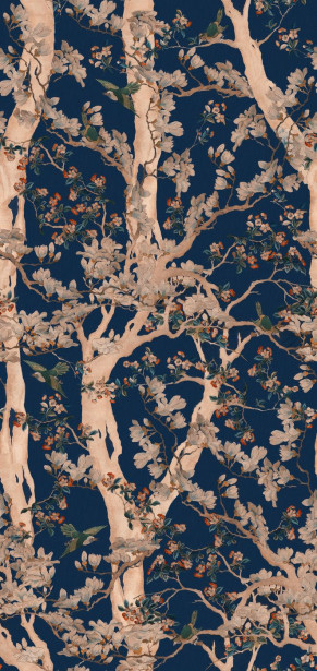 Paneelitapetti Mindthegap The Sacred Tree, 1.56x3m, tummansininen