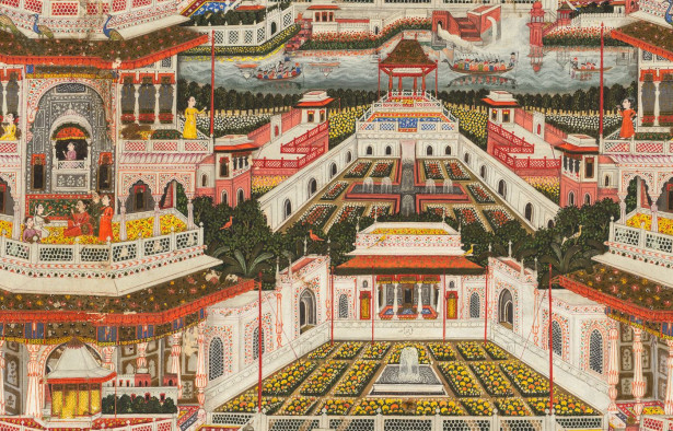 Paneelitapetti Mindthegap Indian Palace, 1.56x3m, värikäs