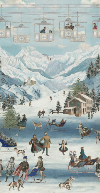 Kuvatapetti MindTheGap Kaprun, 1.56x3m, vaaleansininen, non-woven