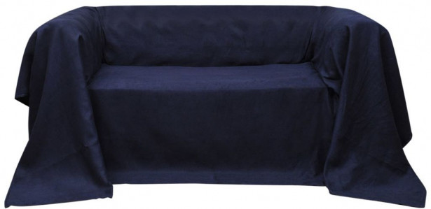 Mikrokuitu sohvan suojapäällinen laivaston sininen 270x350cm_1