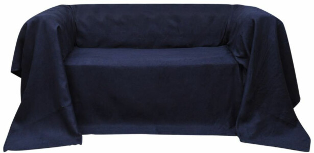 Mikrokuitu sohvan suojapäällinen laivastonsininen 140x210cm_1