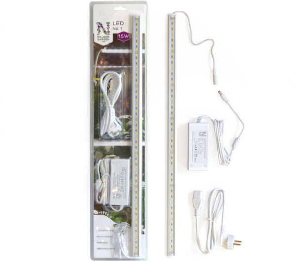 Kasvivalo Nelson Garden LED-lista No.1, muuntajalla, 15W, 60cm
