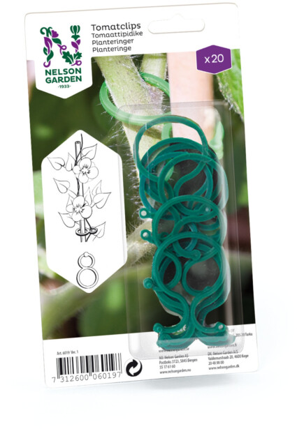 Tomaattipidike Nelson Garden, 6cm, 20kpl, muovi, vihreä