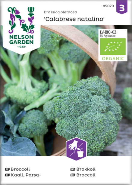 Parsakaali siemen Nelson Garden Calabrese Natalino Organic