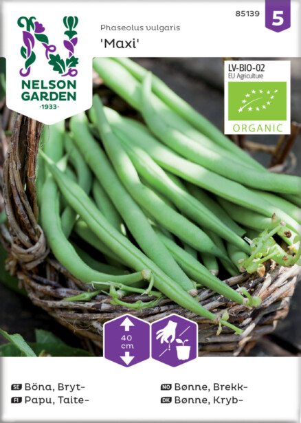 Taitepapu siemen Nelson Garden Maxi Organic