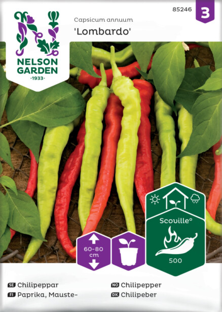 Maustepaprika siemen Nelson Garden Lombardo