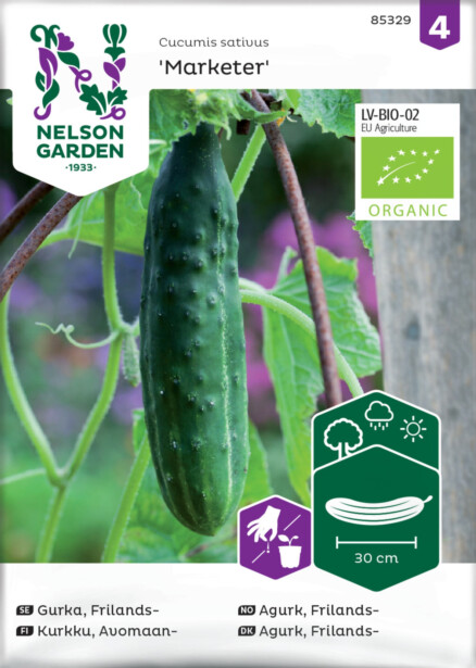 Avomaankurkku siemen Nelson Garden Marketer Organic, pitkä