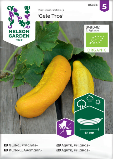 Avomaankurkku siemen Nelson Garden Gele Tros Organic