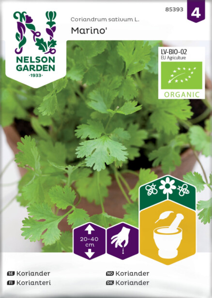 Korianteri siemen Nelson Garden Marino Organic