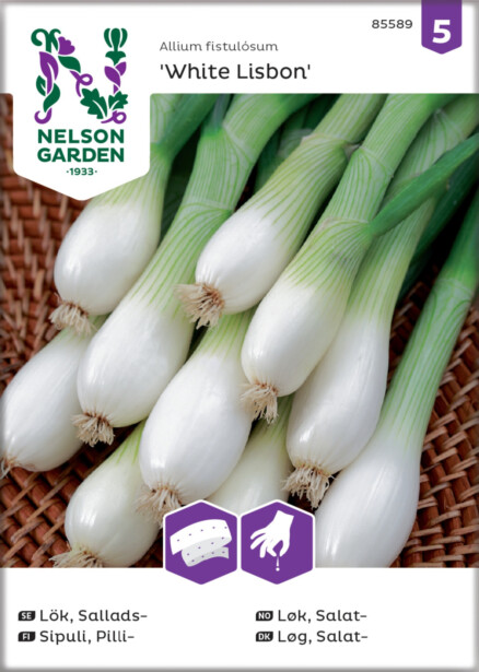 Pillisipuli siemen Nelson Garden White Lisbon, kylvönauha