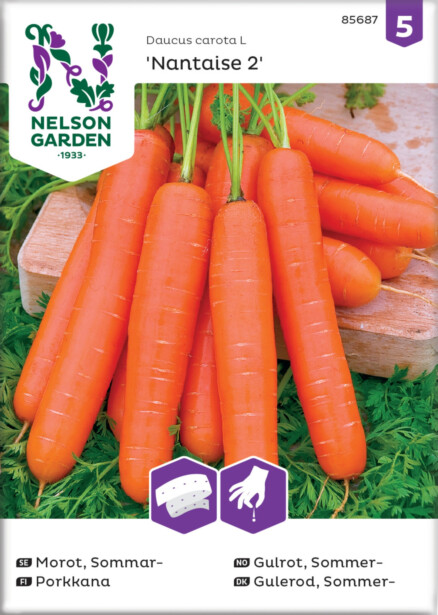 Porkkana siemen Nelson Garden Nantaise 2, kylvönauha