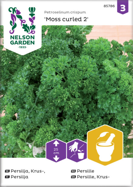 Persilja siemen Nelson Garden Moss Curled 2