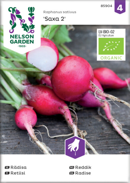 Retiisi siemen Nelson Garden Saxa 2 Organic