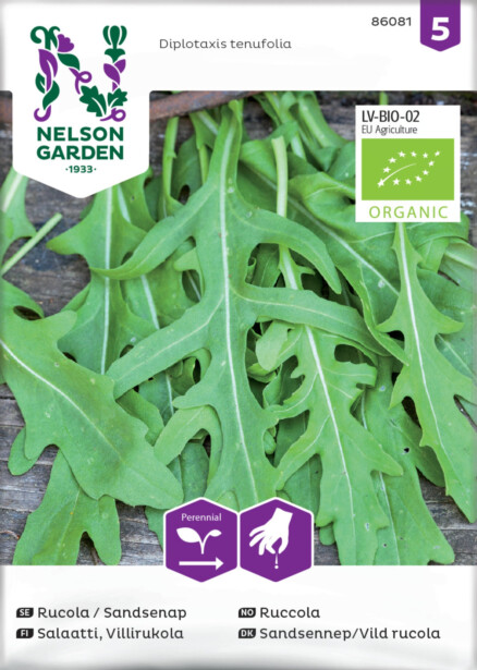 Villirukolasalaatti siemen Nelson Garden Organic